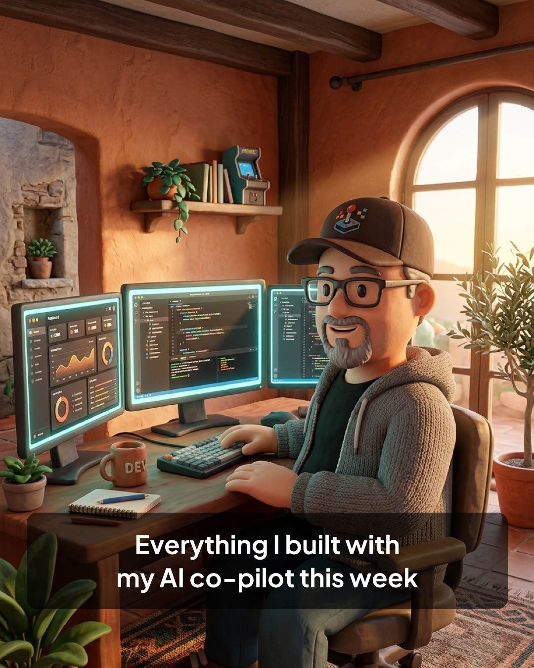 Hook slide: Everything I built with my AI co-pilot this week