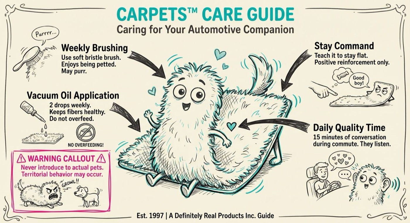 Complete care instructions for your CARPETS automotive companion