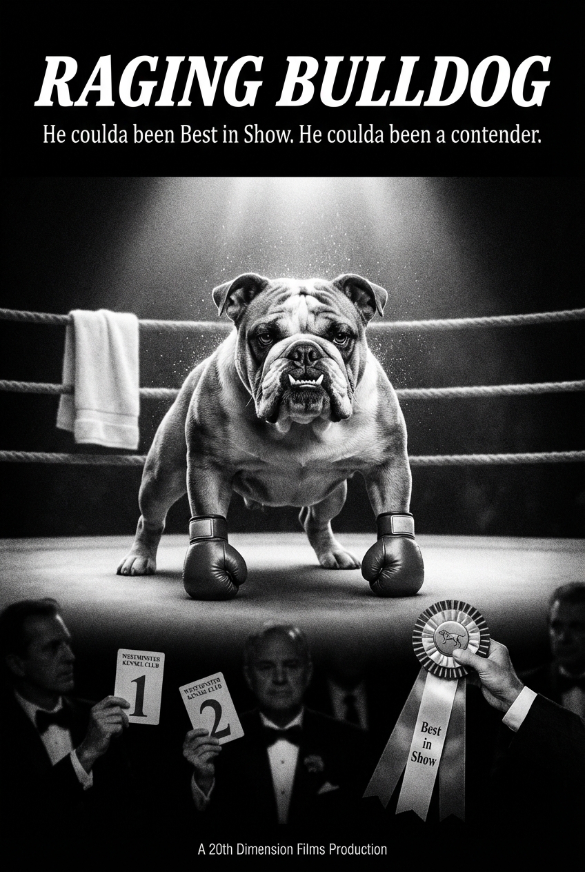 Raging Bulldog (1990) - 20th Dimension Films promotional poster