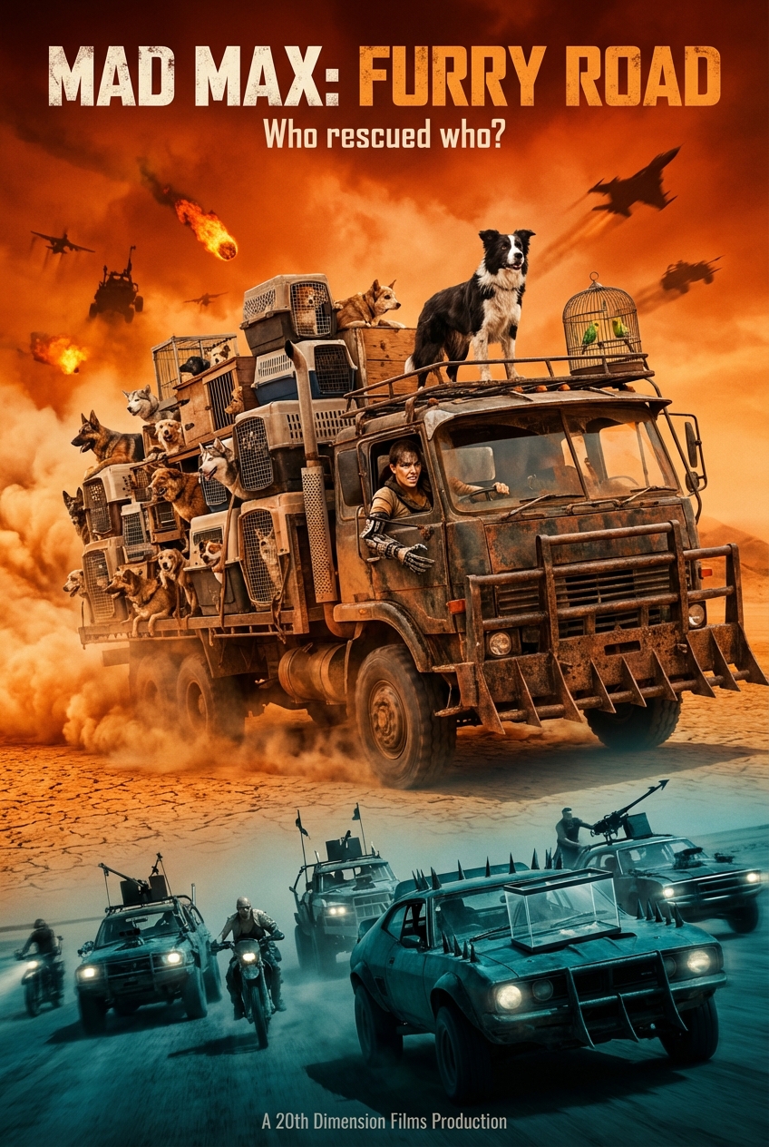 Mad Max: Furry Road (1991) - 20th Dimension Films promotional poster