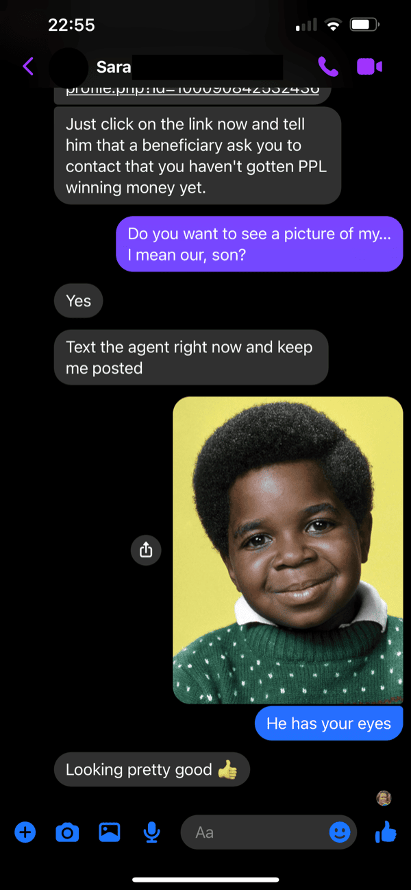 Gary Coleman as our son