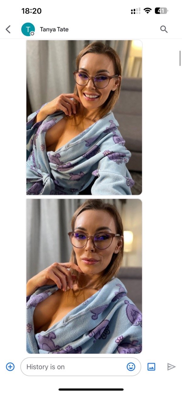 Sending a Matt Damon photo as myself