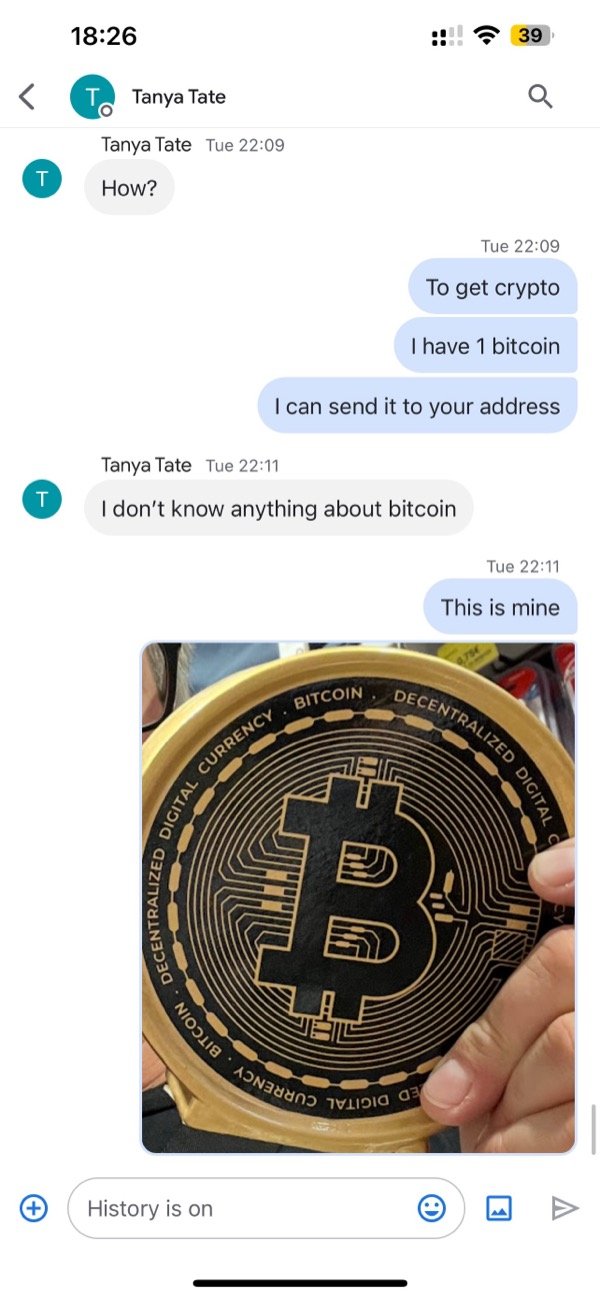 The Bitcoin coin photo