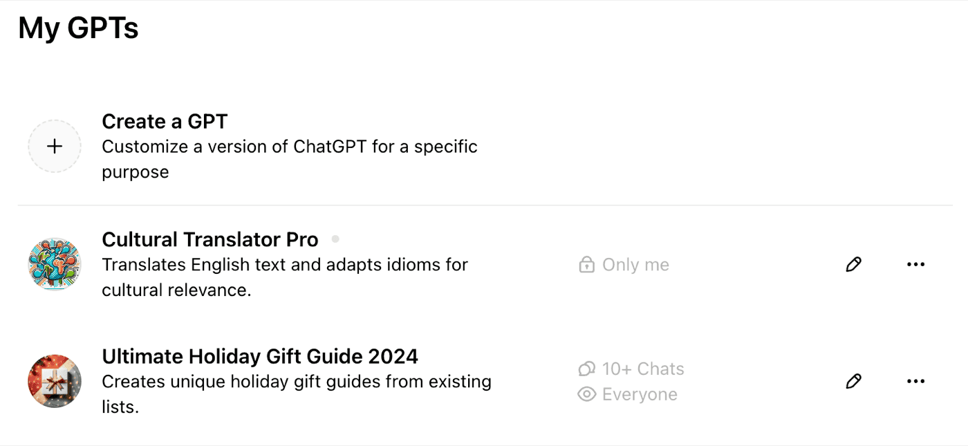 Don't sleep on creating your own GPTs.
