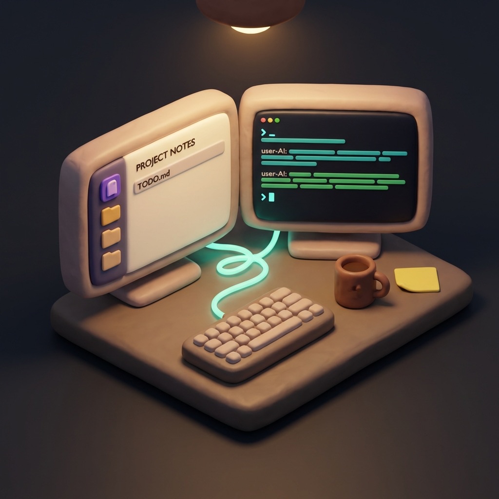 Obsidian and Claude Code side by side