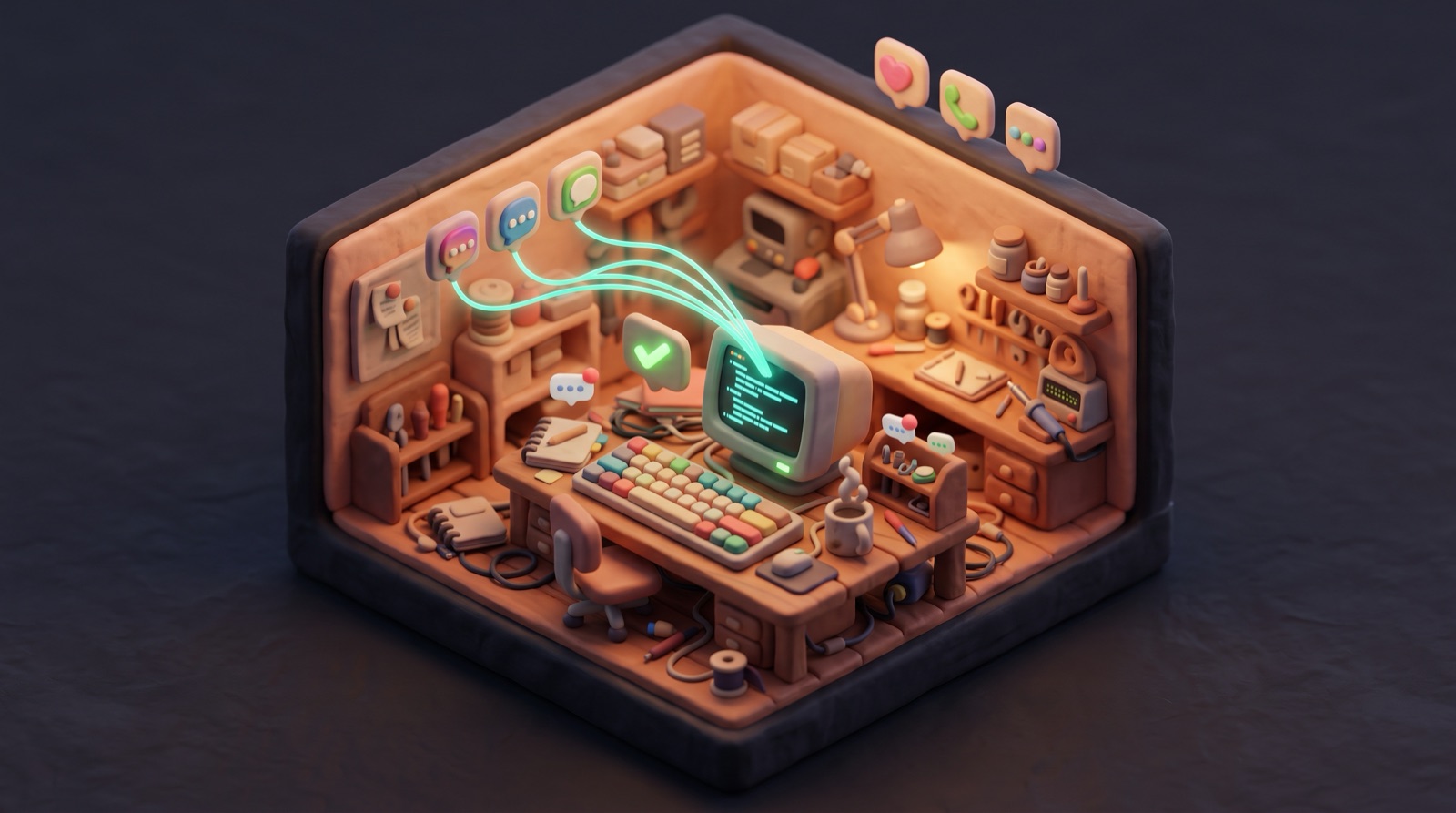 How I message anyone on their app of choice, from one command