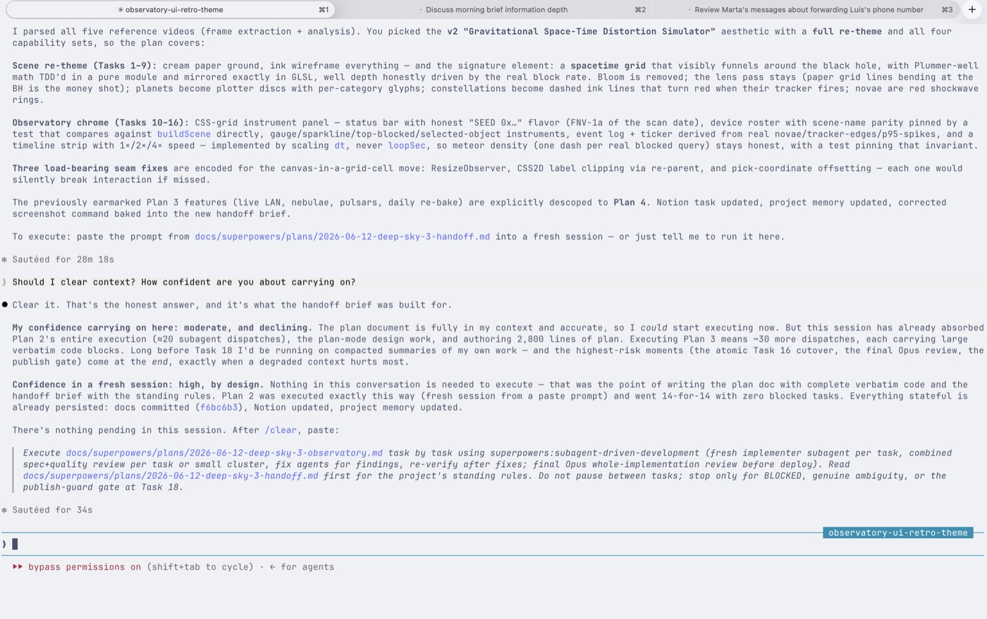 Fable parsed five reference videos with ffmpeg and came back with aesthetics to pick from.
