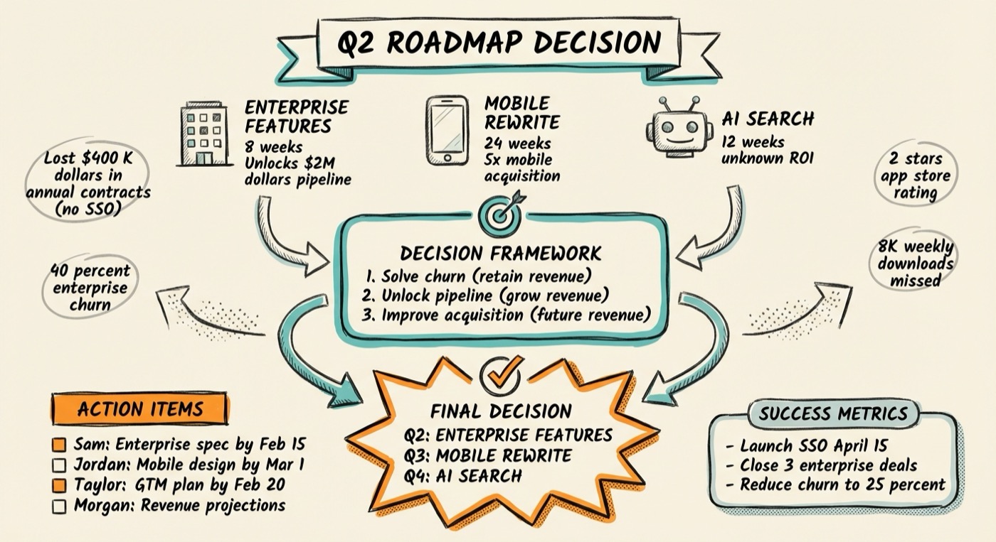 Strategy Meeting Sketchnote